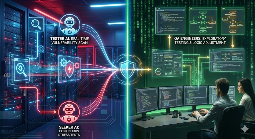 Equipo trabajando en colaboración